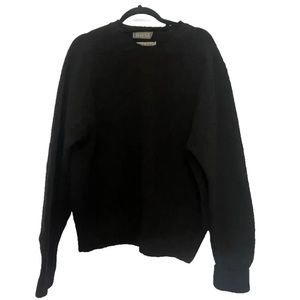 Christopher Hayes Vintage Men’s 100% Irish Wool Fisherman’s Sweater-Coal Grey Sm